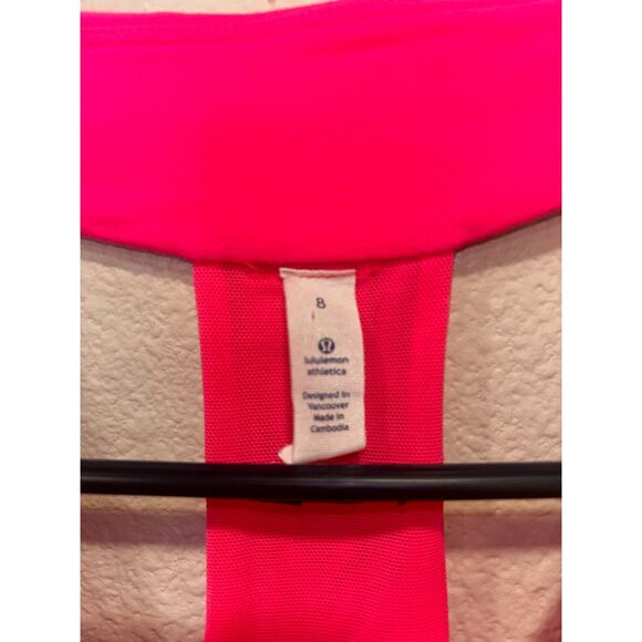 Lululemon Scoop Neck Tank w/ Built-In Bra – Hot Pink - Picture 6 of 9